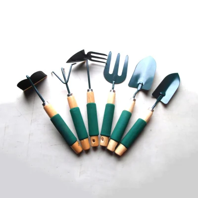 6PCS Garten-Handgabel, Gartenwerkzeug, robuste Garten-Hand-Unkrautgabel mit ergonomischem Griff zum Graben, Kultivieren