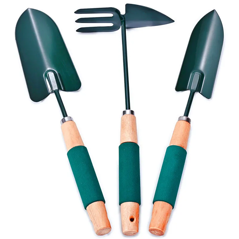 Neues Design, hochwertige Kinder-Gartengeräte, maßgeschneidertes Mini-Gartengeräte-Set, 3-teiliges Premium-Geschenkset für Gartengeräte
